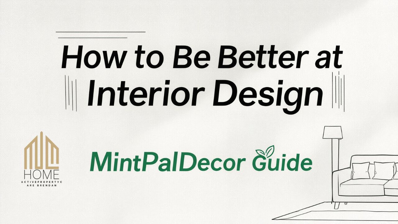 How to Be Better at Interior Design MintPalDecor Guide